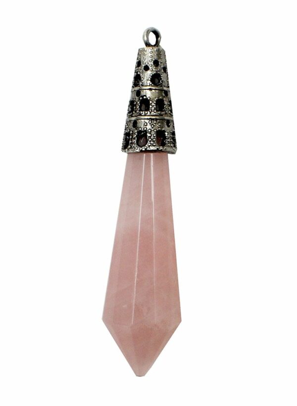 Pendant Drop Rose Quartz
