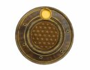 Incense Holder Wood Round FOL