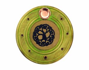 Incense Holder Wood Round Celt