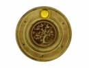 Incense Holder Wood Round TOL