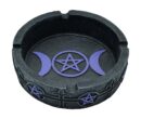 Ashtray Black Purple 3 Moon