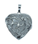 Pendant Heart In Cage Clear Quartz