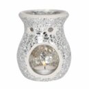 Oil Burner Crackle Glass