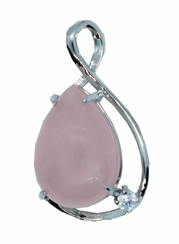 Pendant Drop Fancy Rose Quartz