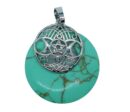 Pendant Donut 3Moons Howlite