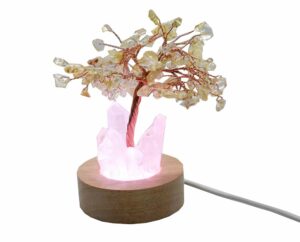 Tree Chip Citrine on LED (2PCS For Â£10.00 Each)