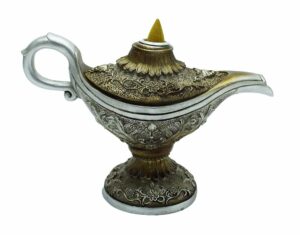 Backflow Burner Magic Lamp Silver