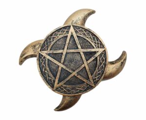 Incense Holder Pentacle Gold