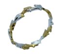 Silver Ring Dolphin 2Tone Gold