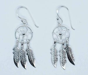 Silver Earring Dream Catcher