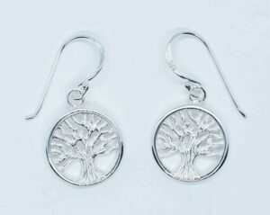 Silver Earring Tree of Life