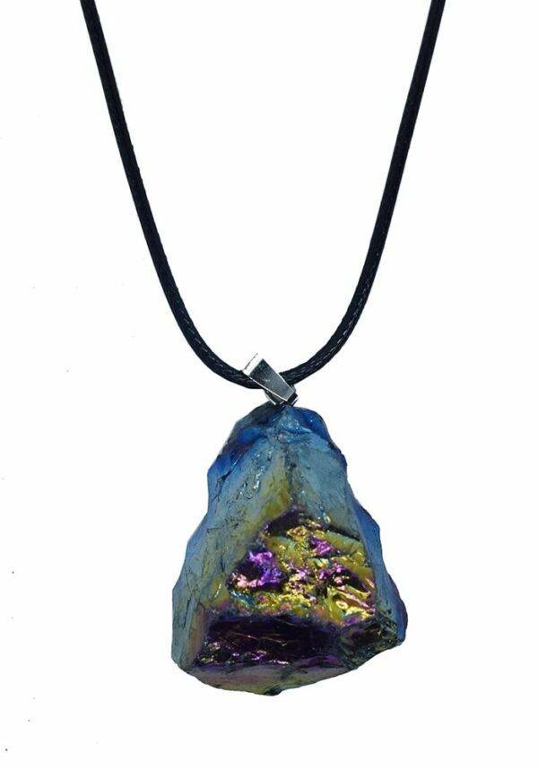 Necklace Rough Rainbow Aura