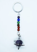 Keyring Merkaba Amethyst