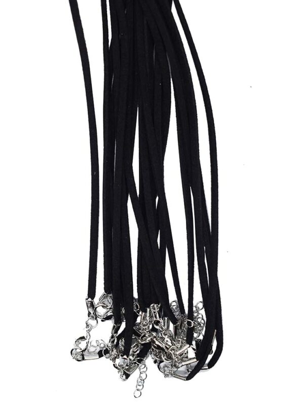 Necklace Suede Black 18" 10pcs