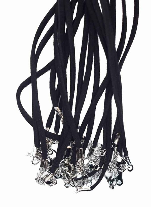 Necklace Suede Black 20" 10pcs