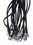 Necklace Suede Black 24" 10pcs