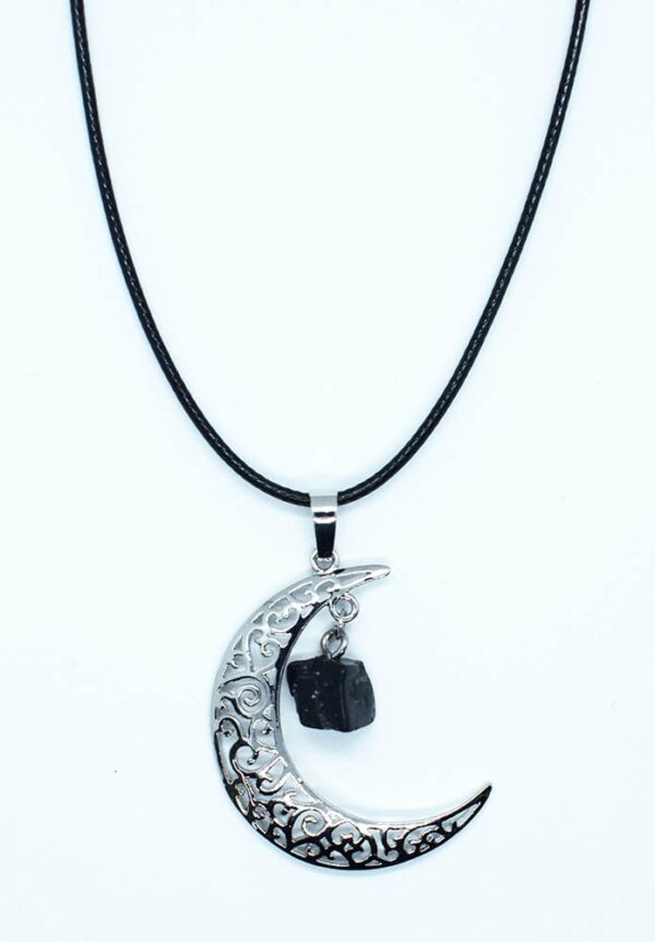 Necklace Moon With Tourmaline