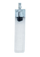 Pendant Rough Selenite Tourmaline