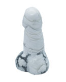 Phallus White Howlite 2 Inch