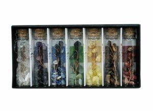 Bottle Set Chakra Trees