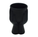 Vase With Hands Black 18cm