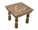 Table Wood Buddha Lotus H25cm x W30cm