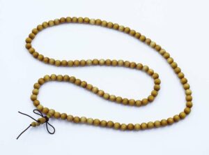 Mala Beads Sandalwood Yellow 8mm