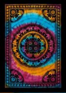 Bedspread Single Round Elephant Multicolour