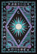 Bedspread Single Sun Turquoise