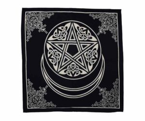 Altar Cloth Moon Pentagram 60X60cm