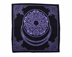 Altar Cloth Moon Pentagram 60X60cm