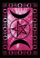 Bedspread Double Triple Moon Burgundy
