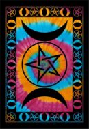 Bedspread Double Triple Moon Multicolour Swirl