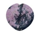 Worry Stone Heart Rhodonite