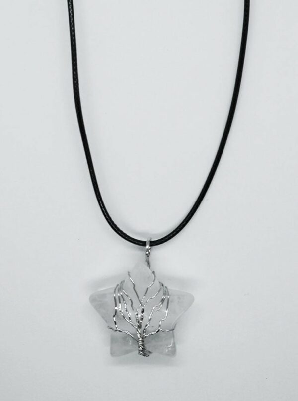 Necklace Star Clear Quartz TOL