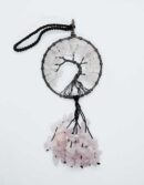 Hanging TOL Round Rose Quartz