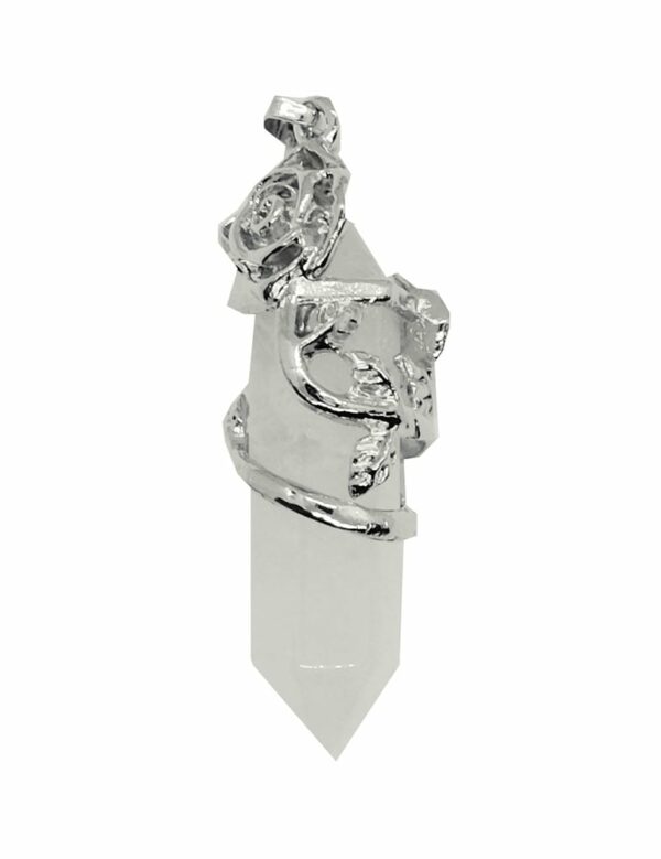Pendant Rose On Clear Q Wand
