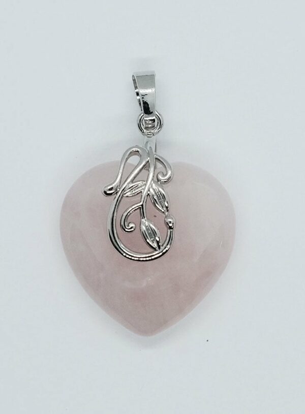 Pendant Heart Rose Q Flower
