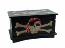Wooden Pirate Chest H19cmxW33cmxD18cm