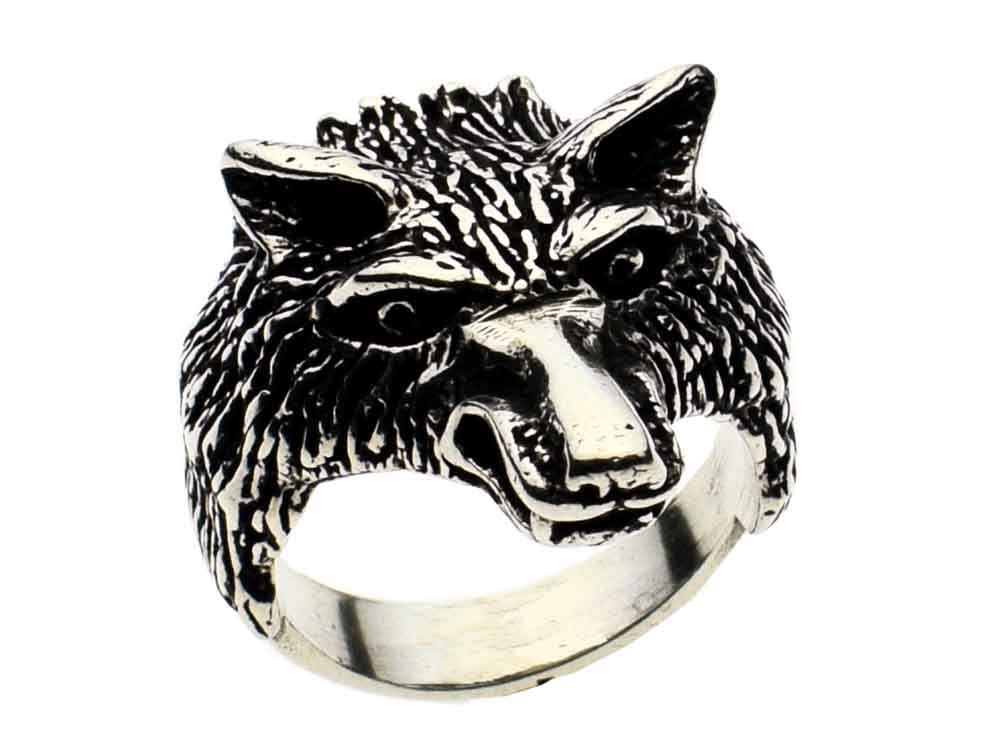 Ring Silver Wolf 2.5cm