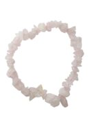 Bracelet Stone Chip Rose Quartz 7 Inch