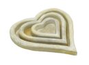 Wooden Tray Hearts Set of 3