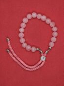 Bracelet Adj Bead Rose Quartz