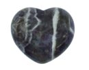Stone Heart Amethyst Chevron 4.5X4cm