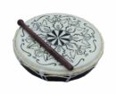 Shamanic Black Abstract Drum 30cm