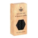Spell Candle Beeswax Black Pack of 6