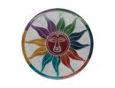 Soapstone Incense Plate Sun Set of 2