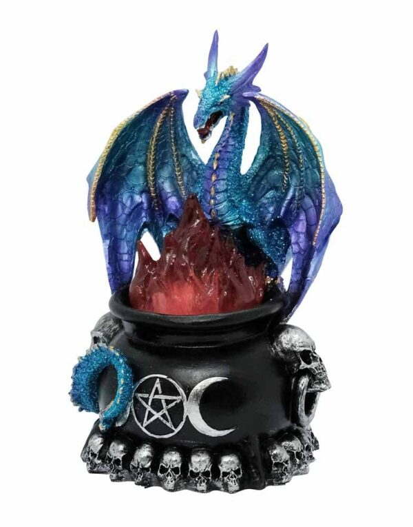Dragon In Cauldron Blue