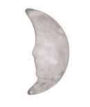 Moon Face Rose Quartz 40mm