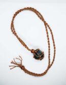 Necklace Woven For Tumble Brown Large (Tumble Stone Not Included)